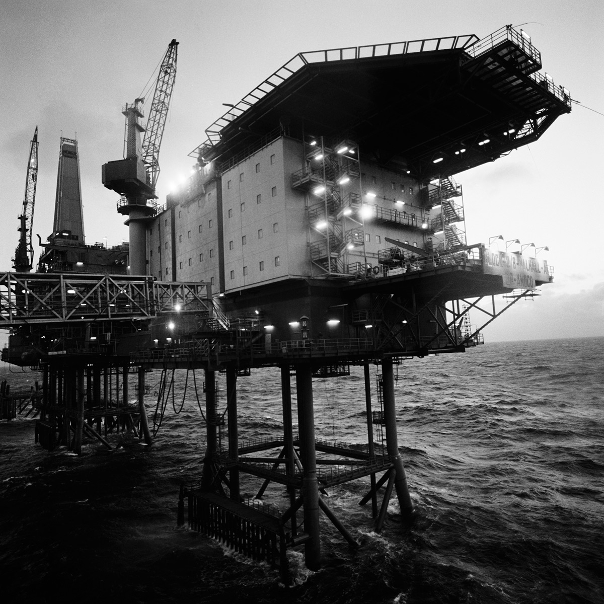 North Sea Oil Rig