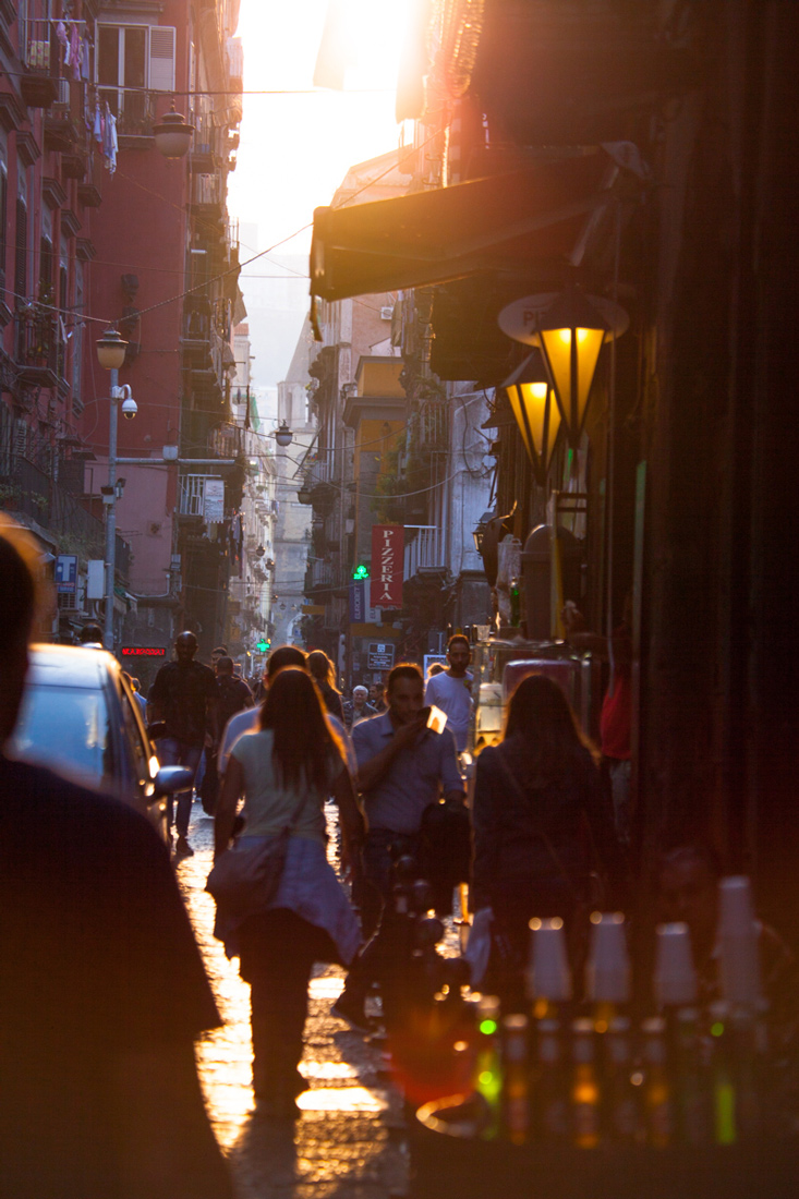 Downtown sunset, Naples